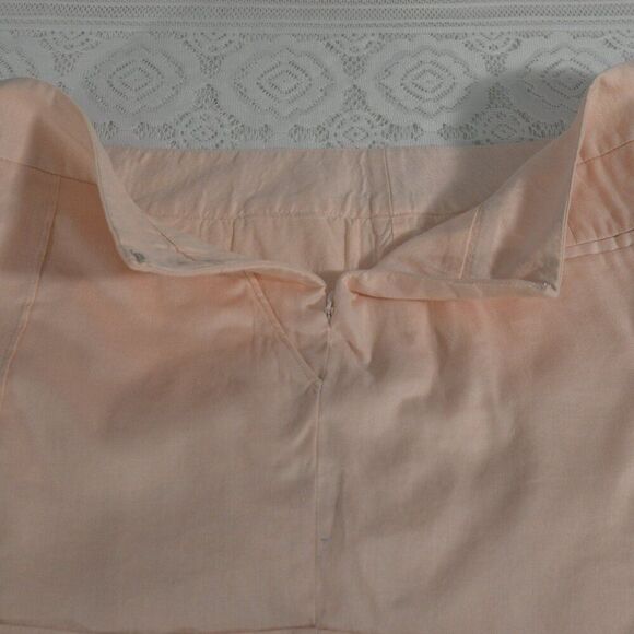 LOFT Marissa Blush Pink Linen Blend Cuffed Shorts Size 14 - Picture 3 of 4